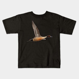 Pintail in Flight Kids T-Shirt